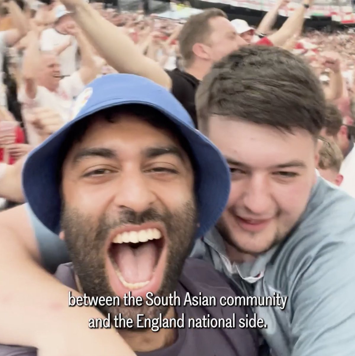 From Lancashire to London, and Southampton to Sheffield, throughout #EURO2024 we've heard fan stories and what supporting the #ThreeLions means ❤️ Meet Karan Rai - a British Punjabi with a passion for building the South Asian community around the England team.