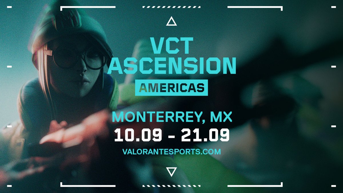 El sueño de ascender regresa, ¡Y ESTE AÑO JUGAMOS DE LOCAL! Monterrey recibirá a los mejores equipos de Challengers NA, BR y LATAM para definir al próximo ascendido de #VCTAmericas. No se pierdan #VCTAscension 2024 del 10 al 21 de septiembre. ➡️