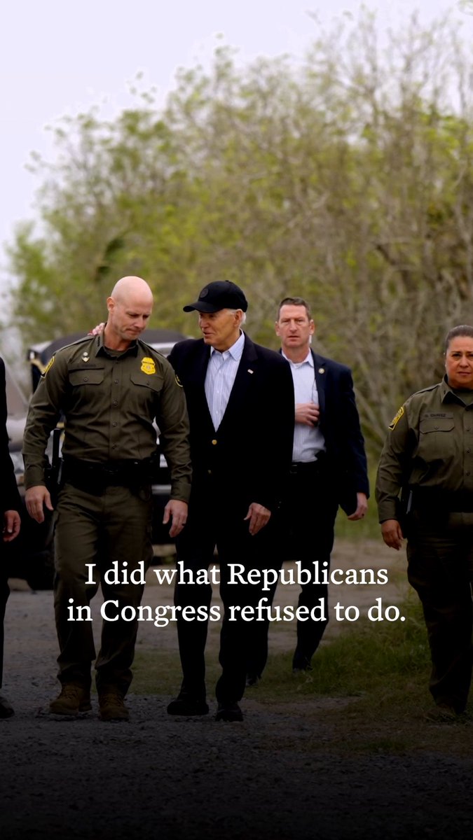 Unlawful border crossings have dropped more than 40% since President Biden announced executive actions to secure our border and address our broken immigration system. That’s what happens when you act to secure the border instead of playing politics.