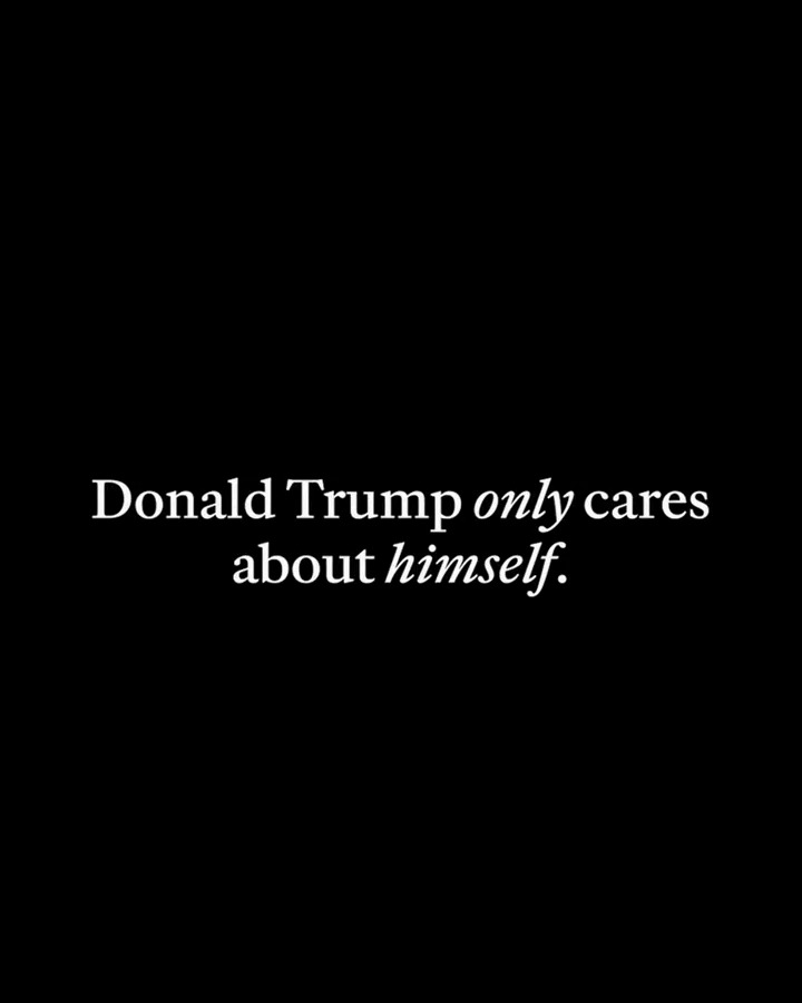 Donald Trump doesn’t care about you. Watch our new ad: