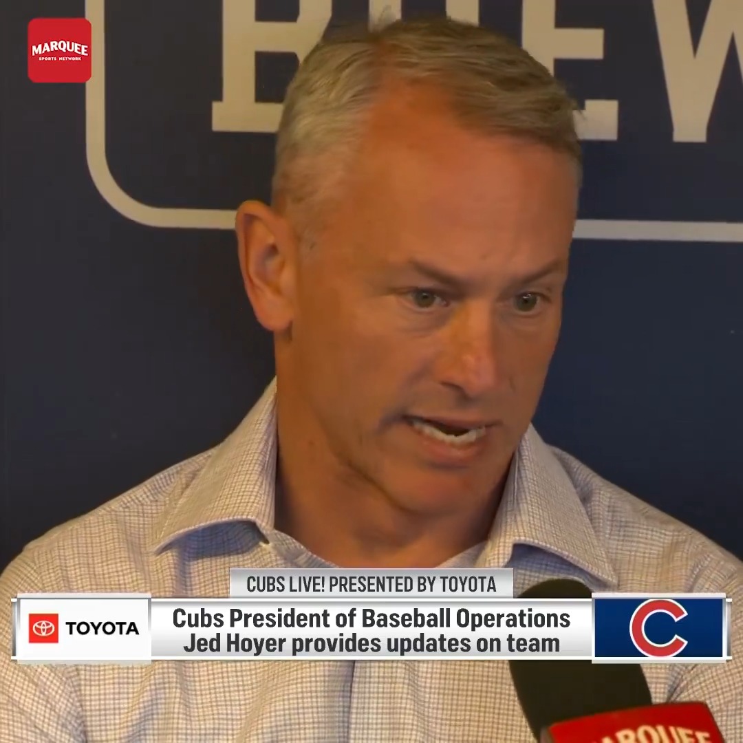 "We have to break out of this slump ... and we have to play well offensively." Jed Hoyer on the Cubs' offensive struggles.