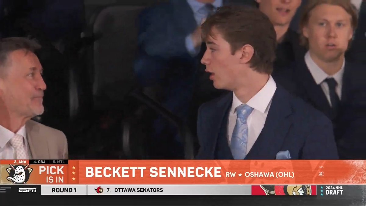 Believe it, Beckett. You're an Anaheim Duck. #NHLDraft | Honda