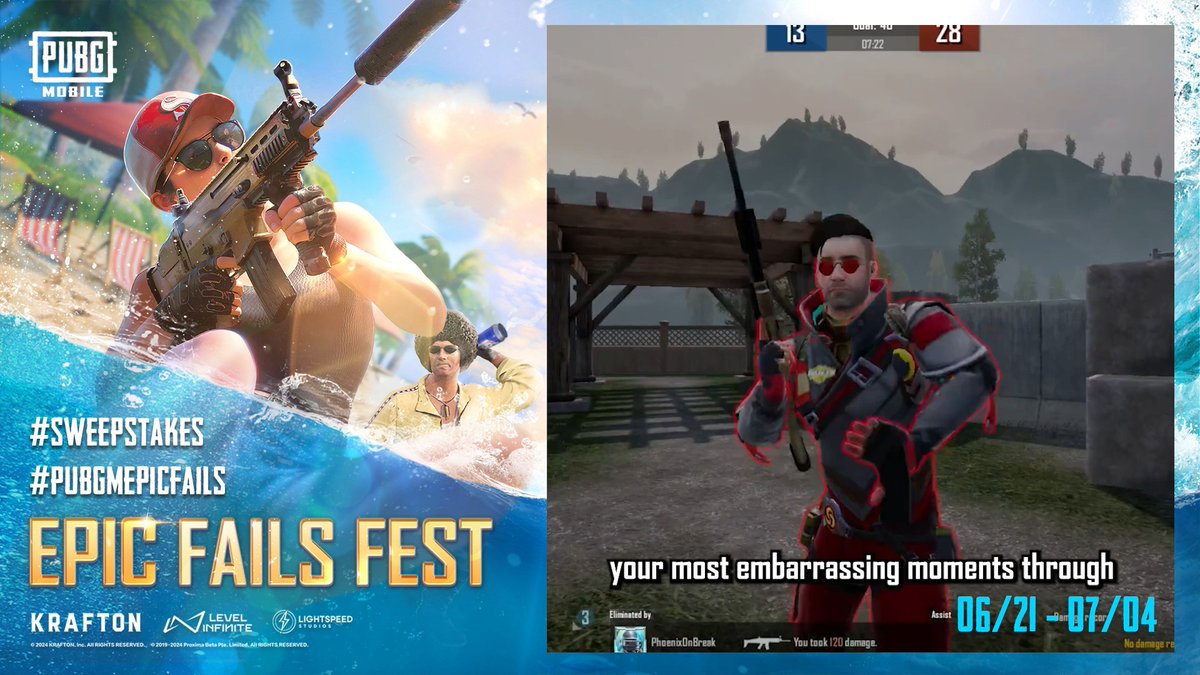 Don't forget to turn your misery into rewards with the Epic Fails Fest! There's still time to share your hilarious or heartbreaking in-game fails for a chance to win. 📋Rules and info: #PUBGMOBILE #PUBGMEpicFails #SWEEPSTAKES
