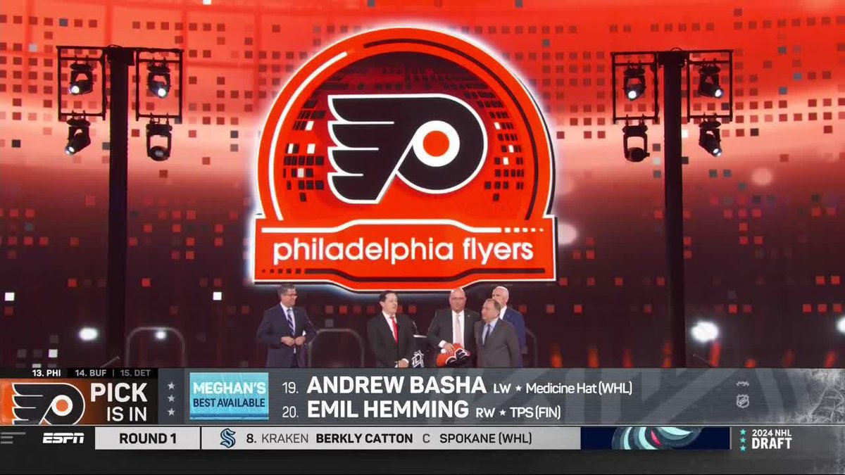 LET'S GET READY TO RUMBLE. Born and raised in Philly, the legendary Michael Buffer announces that Jett Luchanko is Broad Street bound. #NHLDraft | #LetsGoFlyers