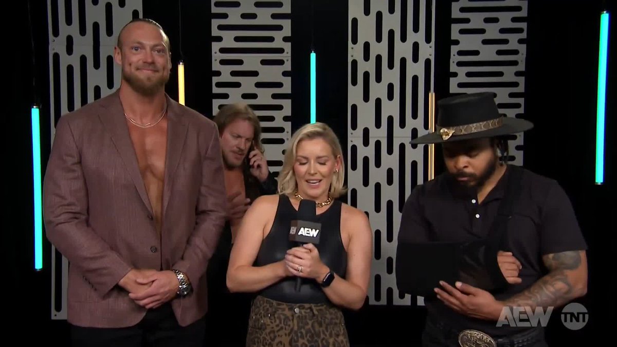 Who has Chris Jericho found to replace the injured "Bad Apple" for The Learning Tree's 6-Man tag at Forbidden Door? Watch #AEWRampage on TNT! Chris Jericho | BiG BiLL | BRYAN KEITH | Renee Paquette