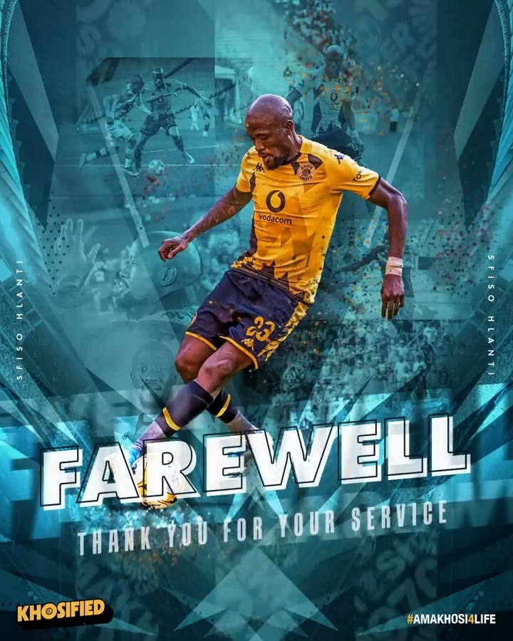 Thank you for your service, S'fiso Hlanti! We wish you all the best in your future endeavours. #Amakhosi4Life #ThankYouHlanti