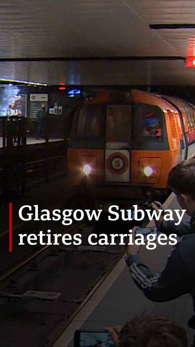 Glasgow's 44-year-old subway carriages have taken their last journey as the underground system undergoes modernisation. Read more here ➡️