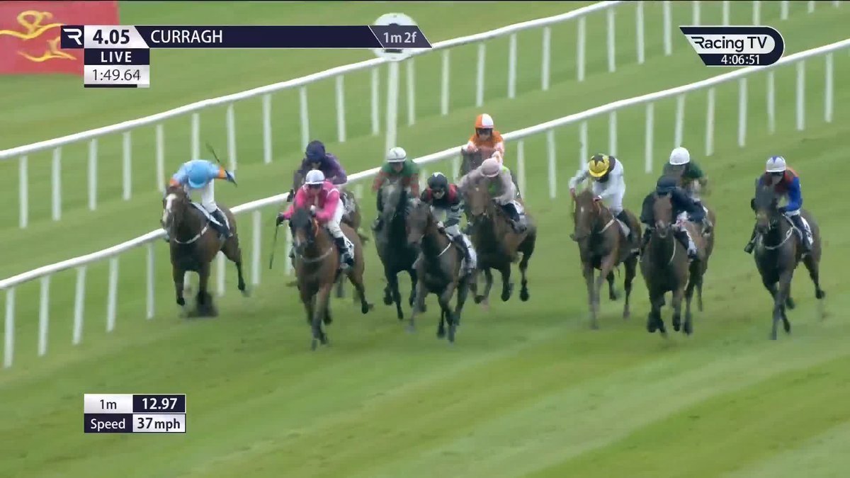 𝐒𝐞𝐭 𝐏𝐨𝐢𝐧𝐭, trained by Gordon Elliott, serves an ace in the Kildare Village Ladies Derby The Curragh Racecourse! 🎾 What a moment for Sophie Carter 😍