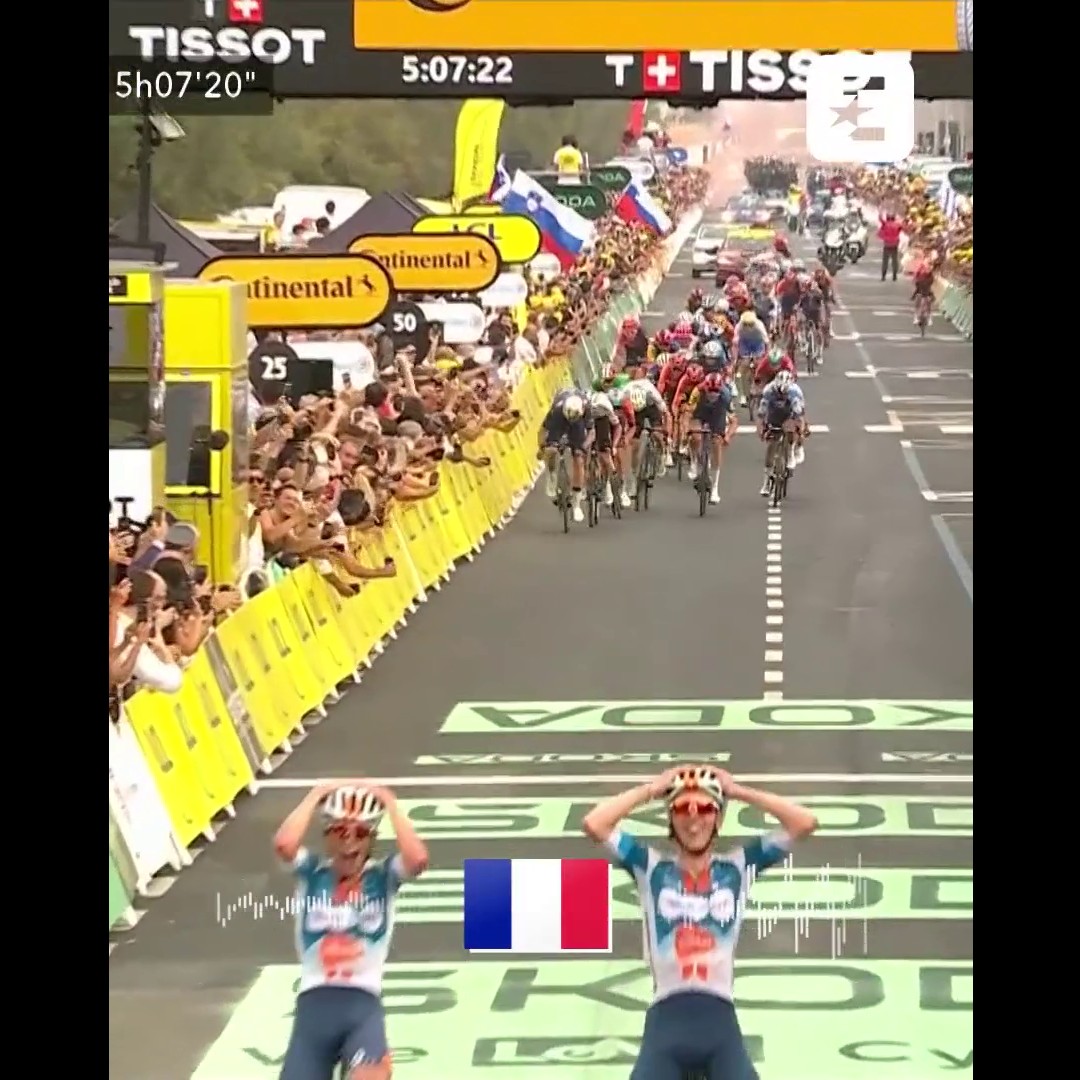 The world reacts to Romain Bardet winning Stage 1 of the 2024 Tour de France! Where were you watching it? 🙌🌍