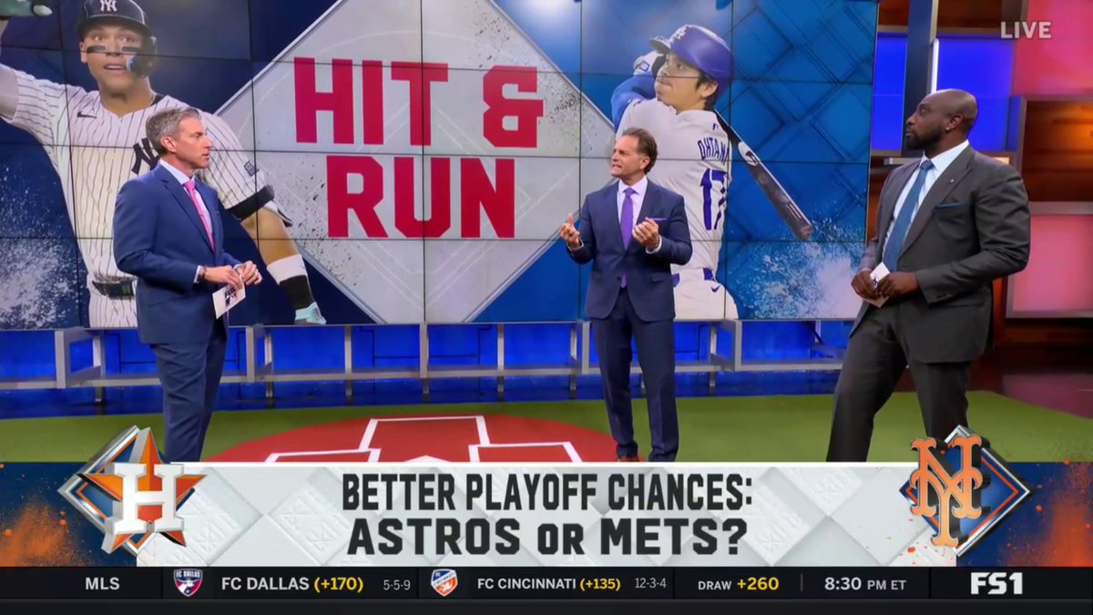Who is more likely to make the playoffs, the Astros or Mets? 👀 📺: FS1