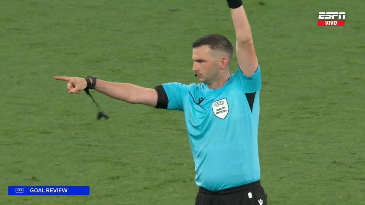 NO CUENTA: Andersen convirtió el 1-0 de Dinamarca ante Alemania en la #EURO2024, pero fue anulado por offside. 📺 Toda la UEFA #EURO2024 por #DisneyPlus