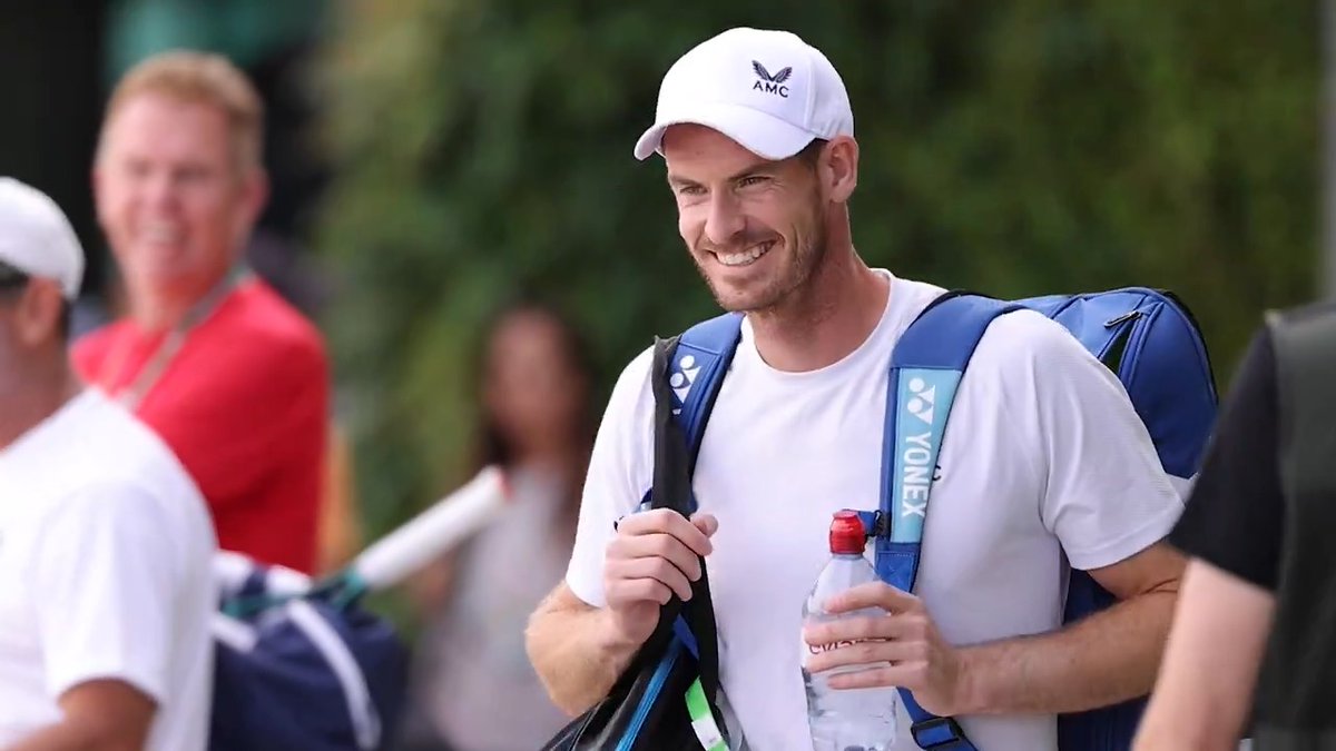 Back on familiar ground 😊 #Wimbledon | Andy Murray