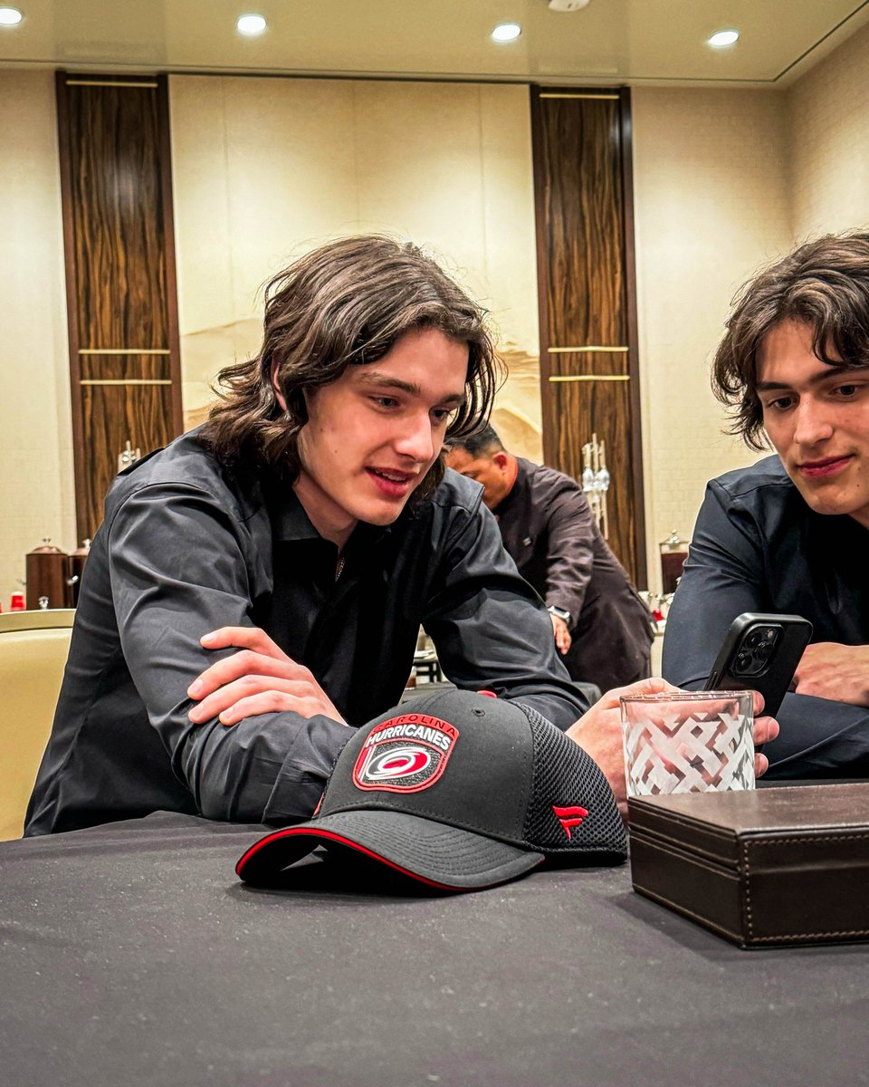 After being drafted, Dominik Badinka said Brent Burns was one of his favorite players Then, he got to FaceTime him 🥹