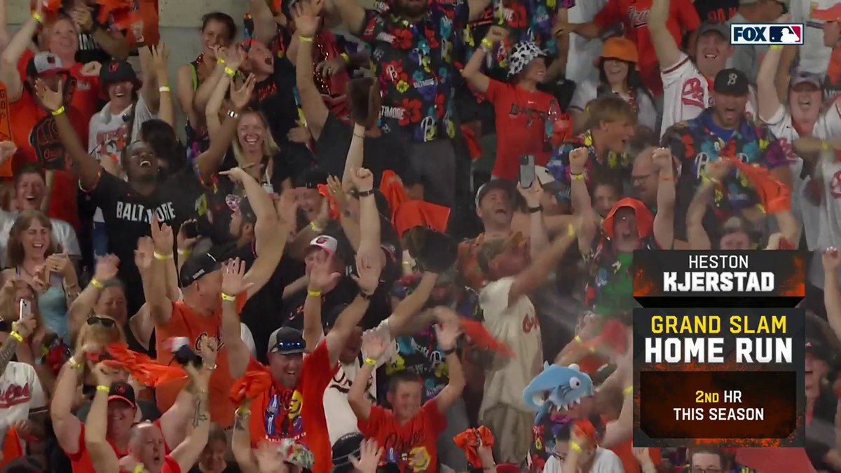 HESTON KJERSTAD GRAND SLAM TO GIVE THE ORIOLES THE LEAD! 💦