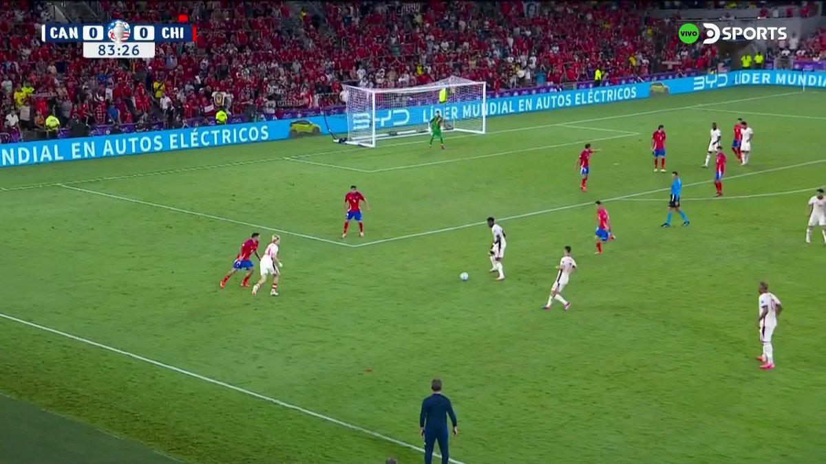 "Chile" Porque igualó sin goles ante Canadá y quedó eliminado de la Copa América. Jaja, cómo te va a eliminar un equipo de la Concacaf, venían a querer repetir lo del 2016 y lo único que repitieron fue volver al aeropuerto, alta putita los chilenos.