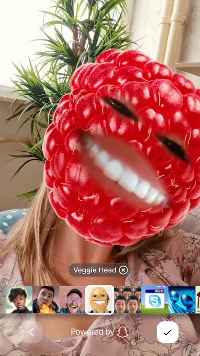 Introducing🥁Skype AR Lenses powered by Snap AR! ✉️ Open a message + select camera 🙂 Click on the smiley face 😎 Choose a Lens you like best ⏺️ Press + hold the record button for video 💥Tap quickly to take a photo 💌 Delight your family + friends! 🔗