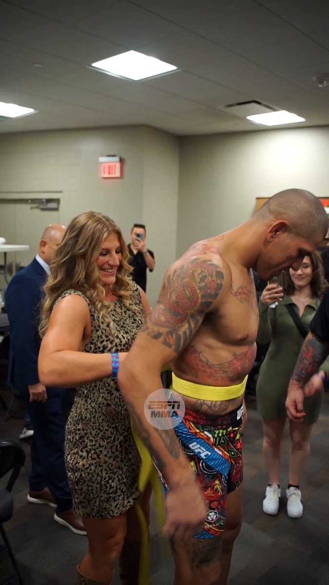 I love when fighters get upgraded grappling belts when they KO their opponents