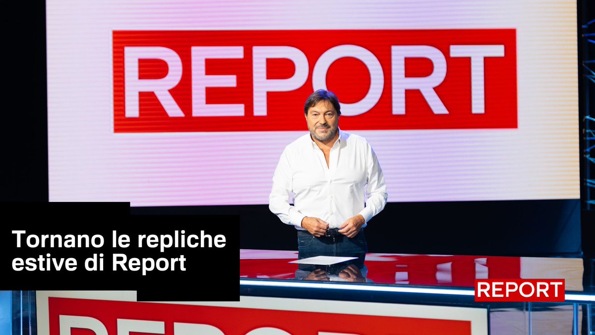 La stagione di Report è terminata, grazie per averci seguito e aiutato a vincere la sfida del passaggio del programma alla domenica. Continueremo a farvi compagnia quest'estate: da stasera alle 20.55 tornano le repliche estive di #Report
