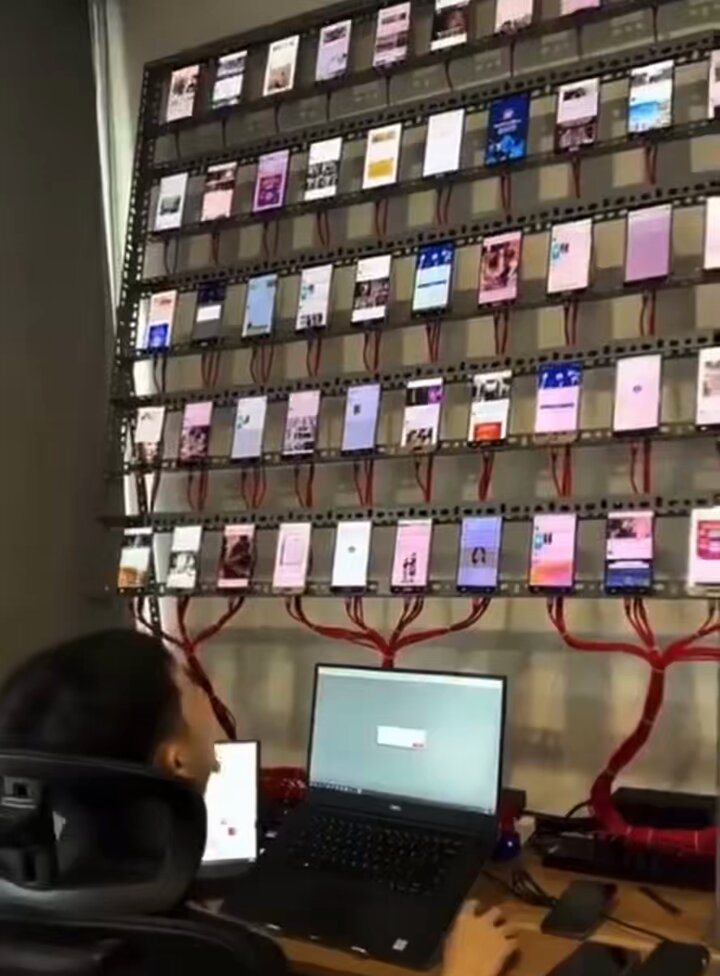 This is a bot farm Most of the social media posts that outrage and infuriate and disgust you are made in places like this and are by people who do not exist