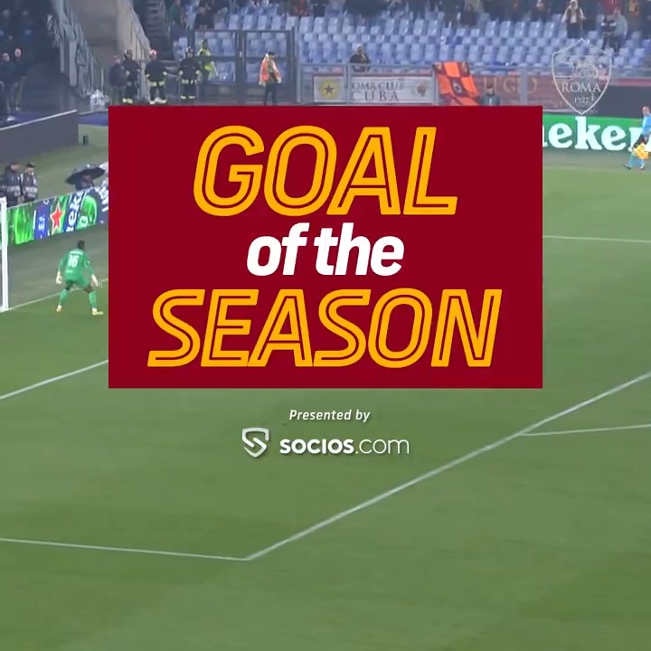 🟨 GOAL OF THE SEASON 🟥 🤝 Presented by Socios.com Italia 🐺📲 Ecco il gol più votato nel sondaggio finale sull'app di 😍💎 #ASRoma