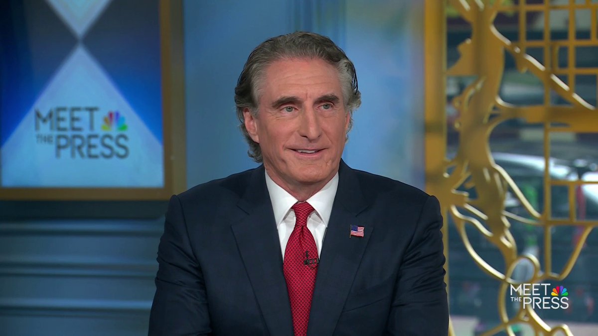 WATCH: Gov. Doug Burgum (R-N.D.) is on the shortlist to be Trump's running mate. Kristen Welker: Have you had any conversations about it with Trump? Burgum: "That would be between the president and I." Kristen Welker: "That's not a no."
