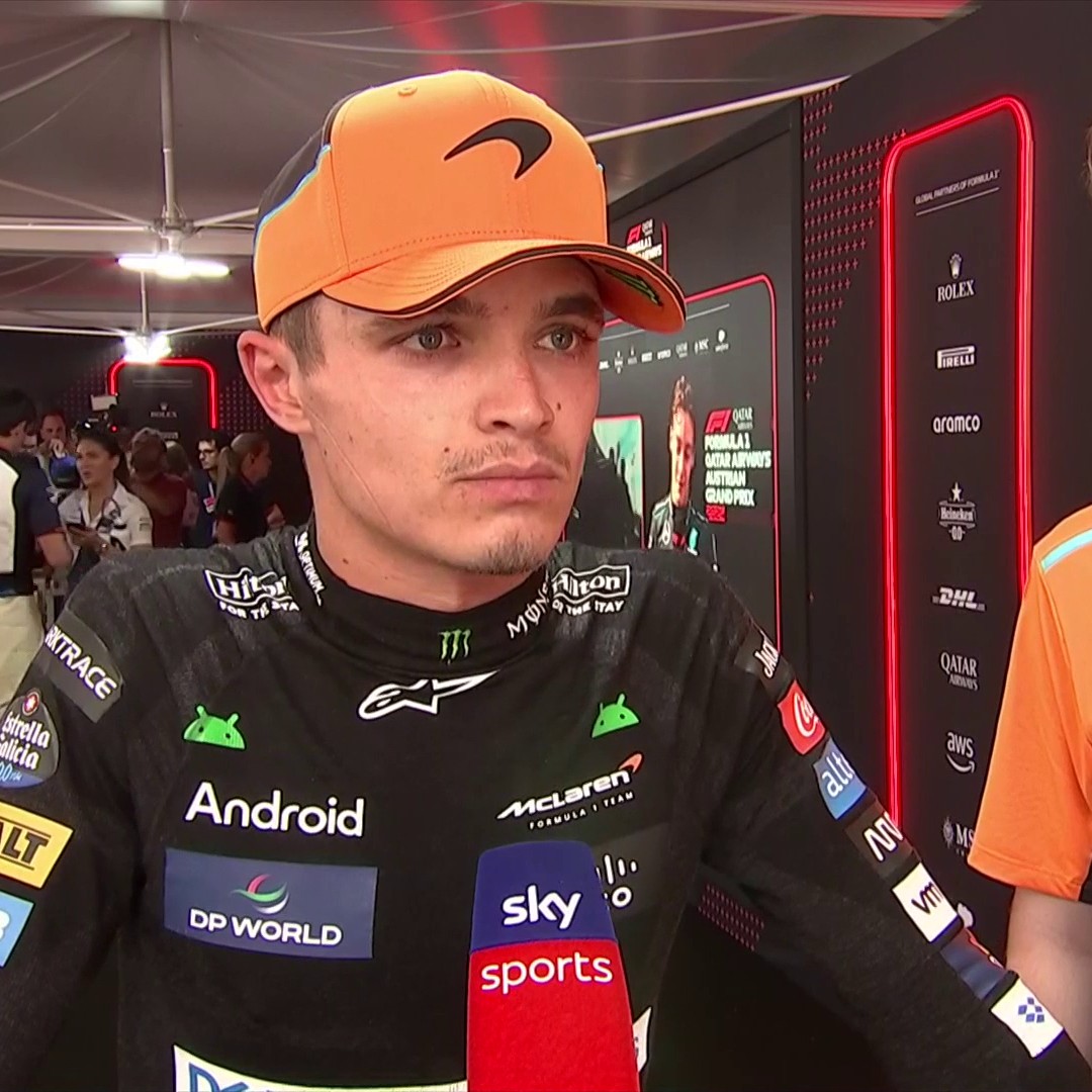 "If he said he did nothing wrong then I'd lose a lot of respect for that" 🗣 Lando on his crash which Max, which saw him retire from the race 🎙