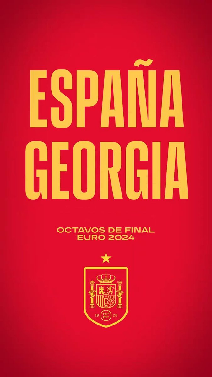 🚨 𝗢𝗙𝗜𝗖𝗜𝗔𝗟 | ¡¡YA TENEMOS EL 𝗢𝗡𝗖𝗘 𝗜𝗡𝗜𝗖𝗜𝗔𝗟!! 👥 Esta es la alineación que presenta Luis de la Fuente para el partido de octavos de final ante Georgia. 💪🏼 ¡¡𝗔 𝗣𝗢𝗥 𝗧𝗢𝗗𝗔𝗦, 𝗘𝗤𝗨𝗜𝗣𝗢!! #VamosEspaña | #EURO2024