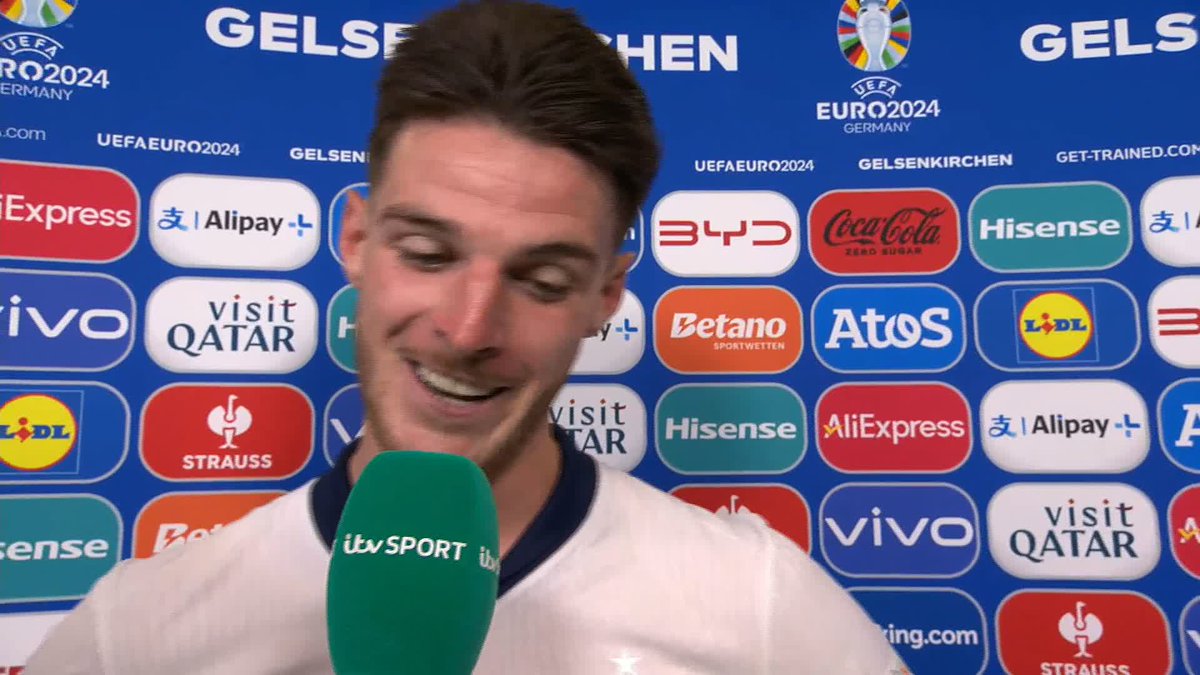 💪 Never say die attitude 👏 The fans support ⚽️ Bellingham's stunner 👀 Slovakian motivation Declan Rice spoke to @GabrielClarke05 after #ENGSVK