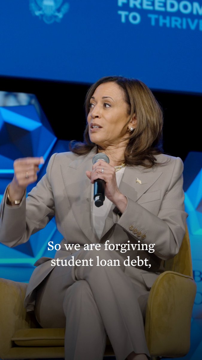President Biden and I are taking historic steps to create economic opportunity. We have forgiven more student loan debt than any Administration in history — including for borrowers who had to leave school because of high costs. Learn more at