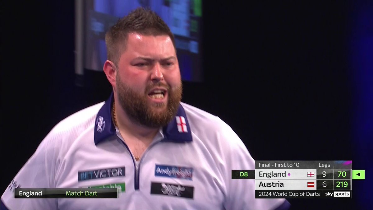 ENGLAND WIN WORLD CUP OF DARTS 🏴󠁧󠁢󠁥󠁮󠁧󠁿 Michael Smith wins it for England, ending an eight-year drought 🏆