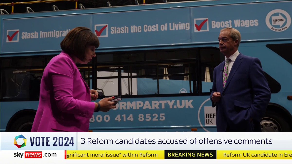 Nigel Farage performs a six-minute Masterclass annihilating the gotcha' journalism of Beth Rigby....