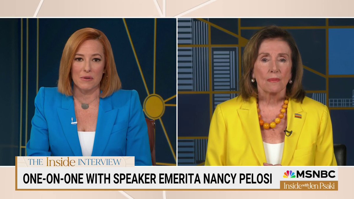 .Nancy Pelosi: "I'm not abandoning Joe Biden right now for any speculation... So while the intelligentsia may have some analysis of what people are thinking, what we're hearing that people are thinking is they support the ticket and I support the ticket."