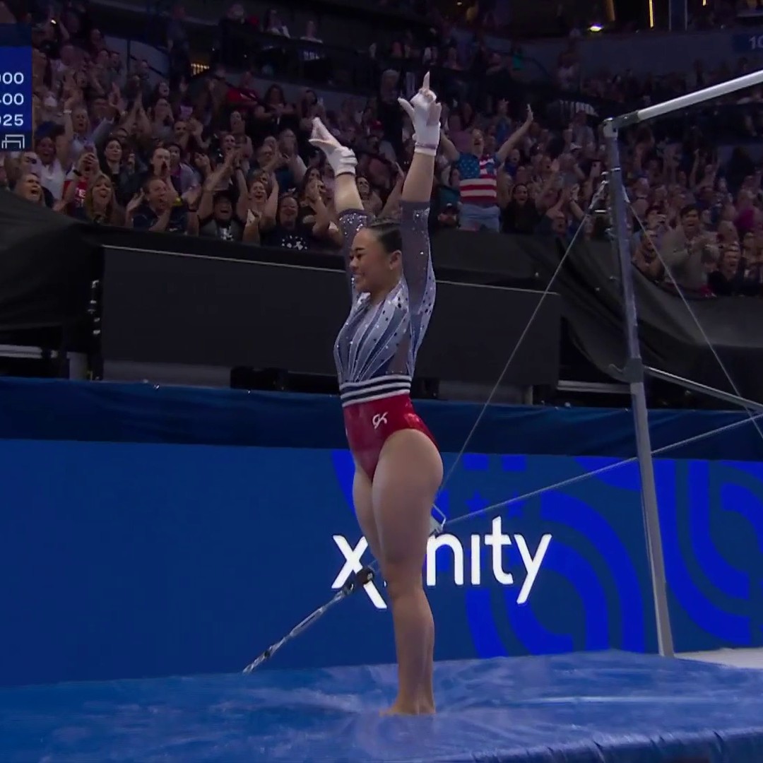 LITERAL CHILLS Sunisa lee is her. 🤩 #USAGTrials24| NBC Olympics & Paralympics | Team USA