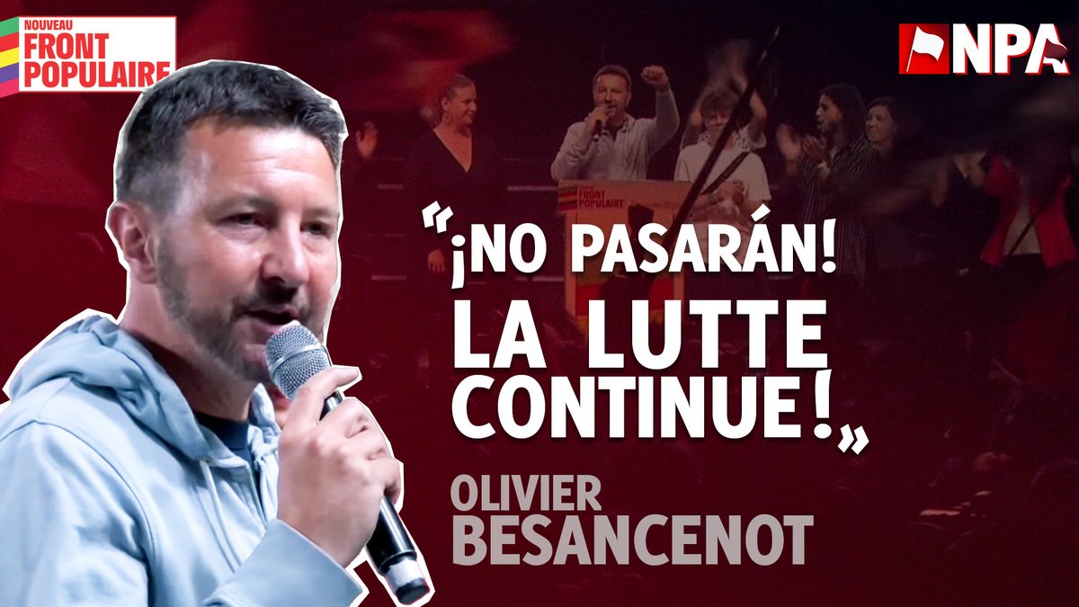 Prise de parole hier soir Place de la Republique. L’extrême droite n’est pas au pouvoir, nous avons le pouvoir de faire en sorte qu’elle ne le soit pas. La lutte continue !