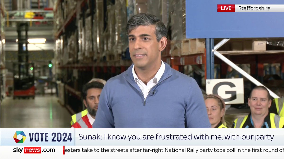 "If you hand Labour a blank cheque, you will not be able to get it back." Rishi Sunak says if the Labour Party wins power with a "supermajority", it will mean a "Labour government unchecked". Politics latest: 📺 Sky 501, Freeview 233 and YouTube