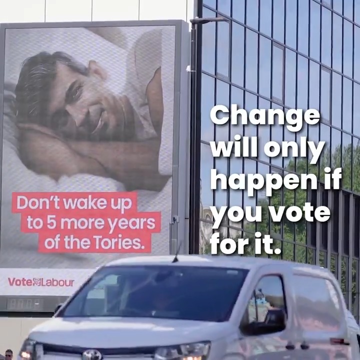 Who saw one of these on their way to work today? If you don’t vote for change with Labour on Thursday, this is what the whole country will wake up to on Friday.