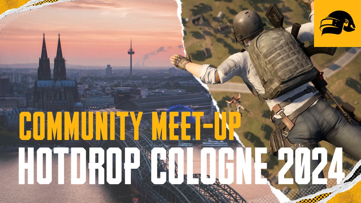 Join us on August 24 for the ultimate PUBG: BATTLEGROUNDS meet-up in Cologne 🪂 Tickets on sale starting from July 8 at 12pm UTC 📅 More info: #PUBG #BATTLEGROUNDS #PUBGHOTDROP