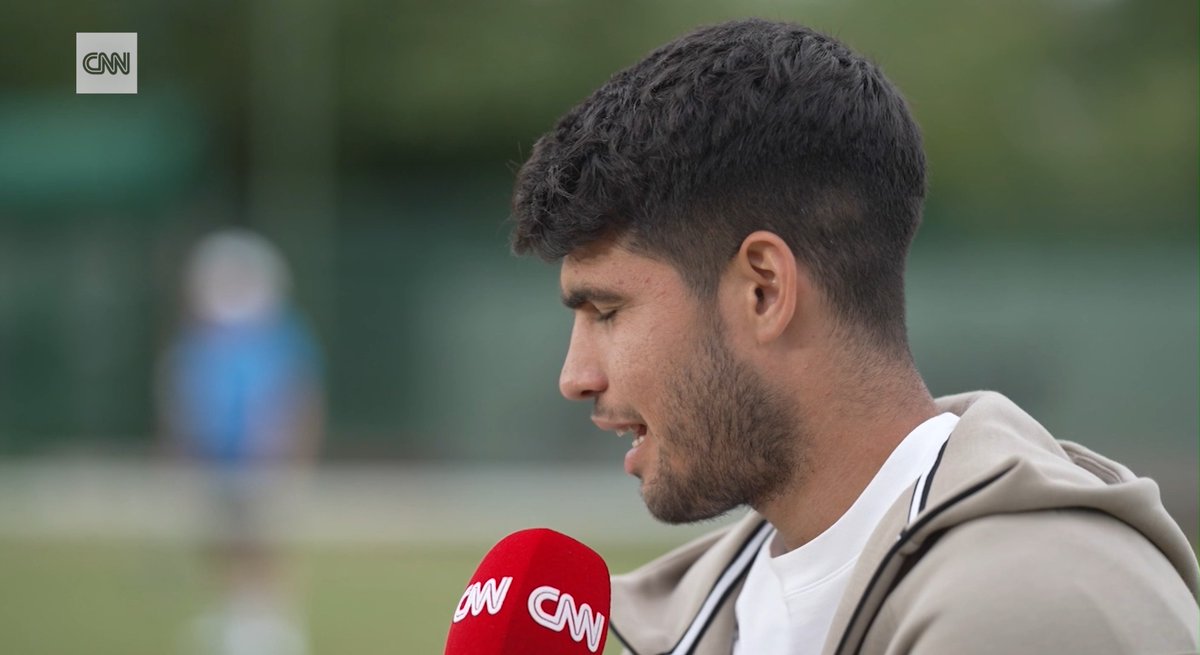 “I want to be one of the best in history. I am dreaming that big.” Carlos Alcaraz spoke to CNN Sport's Aleks Klosok about his long-term aspirations, as he prepares to defend his Wimbledon title. 👉