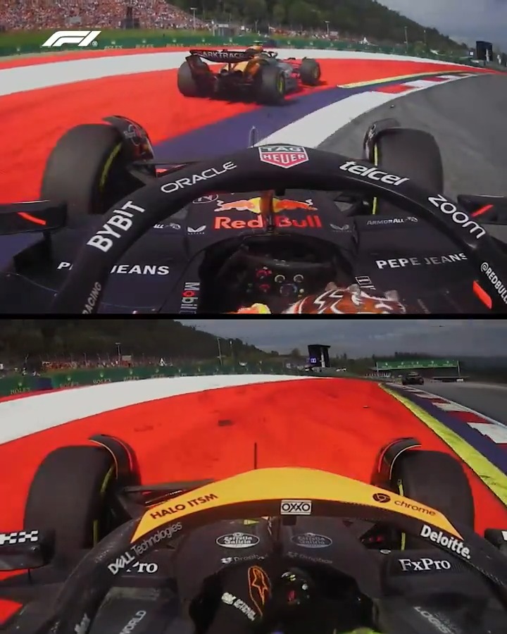 Lando ⚔️ Max: The battle of Turn 3 #F1 #AustrianGP