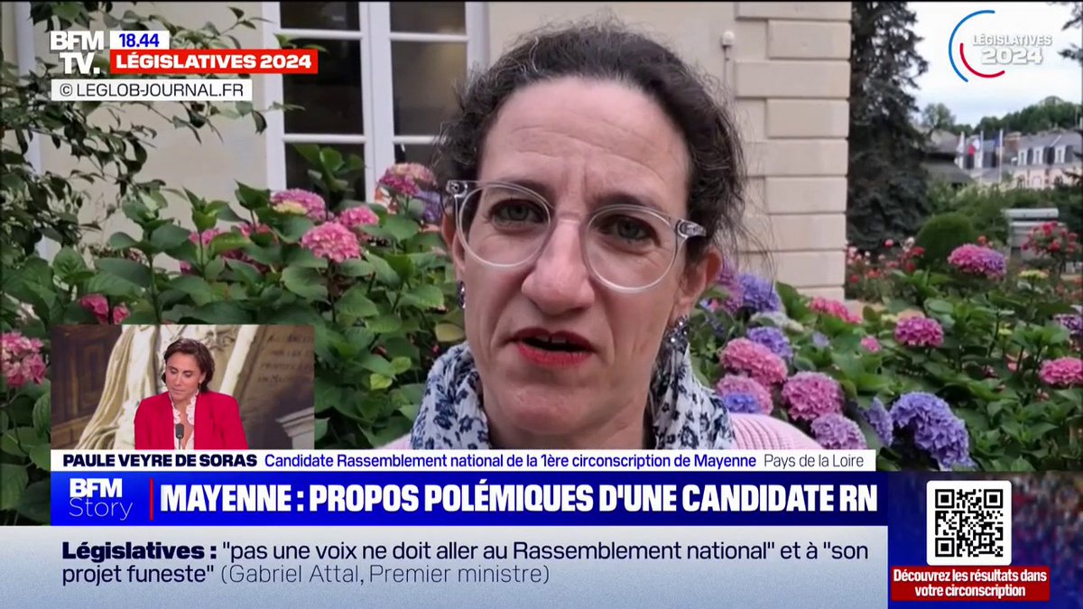 💬 "C'est très maladroit, mais est-ce que ces gens-là ont l'habitude de parler à une caméra? Je ne pense pas" ➡ Laure Lavalette réagit aux propos de la candidate RN Paule Veyre de Soras sur son "ophtalmo juif" et son "dentiste musulman"