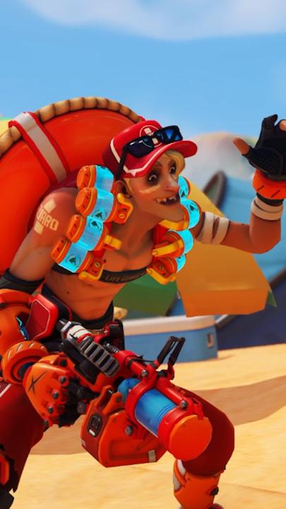 Everyone has that one weird co-worker 👀 Get Lifeguard Lúcio and Lifeguard Junkrat through the Season 11 Premium Battle Pass 🛟