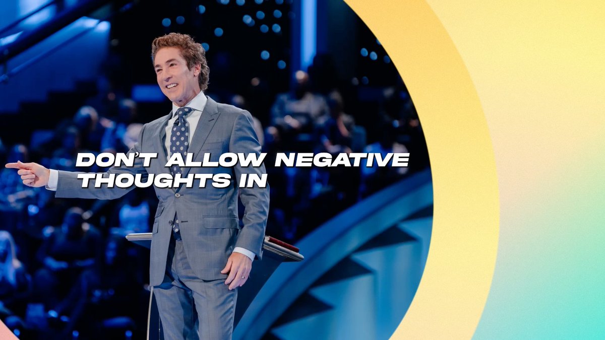 Switch what you’re meditating on. It doesn’t take any more energy to believe than it does to worry. This one small change can make a life-changing difference. Tune into Joel’s message today, "Dealing with Negative Thoughts"!