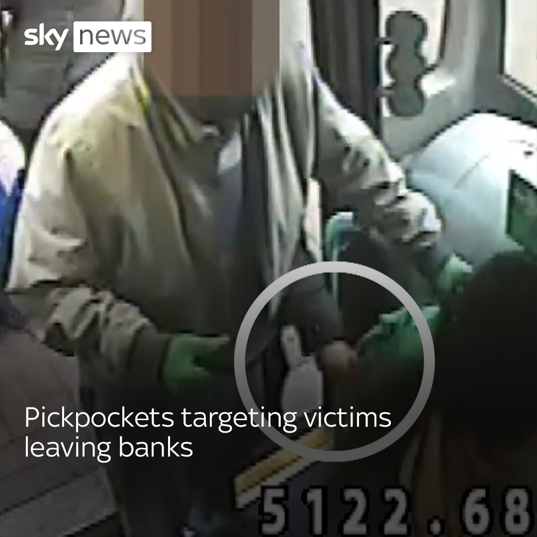 Police warn public about pickpocket thieves stealing from vulnerable people leaving banks.