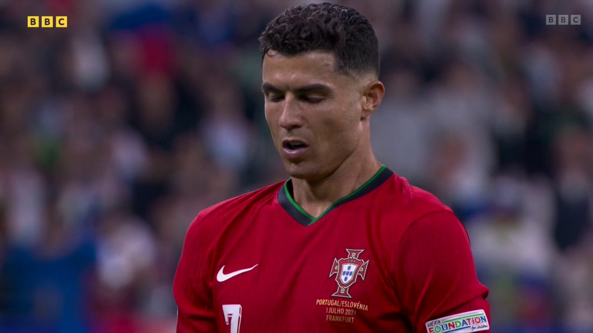 Cristiano Ronaldo SCORES from the penalty spot this time! ๐ต๐น #BBCEuros #Euro2024 #PORSVN
