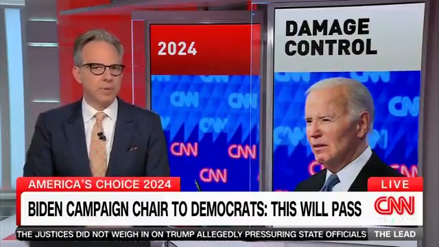 Hell has frozen over. CNN’s Jake Tapper goes scorched earth on Biden and Democrat officials, for trying to gaslight the public about Biden’s clear decline. Even the bootlickers at CNN are bailing on Biden! Something is going on behind the scenes.