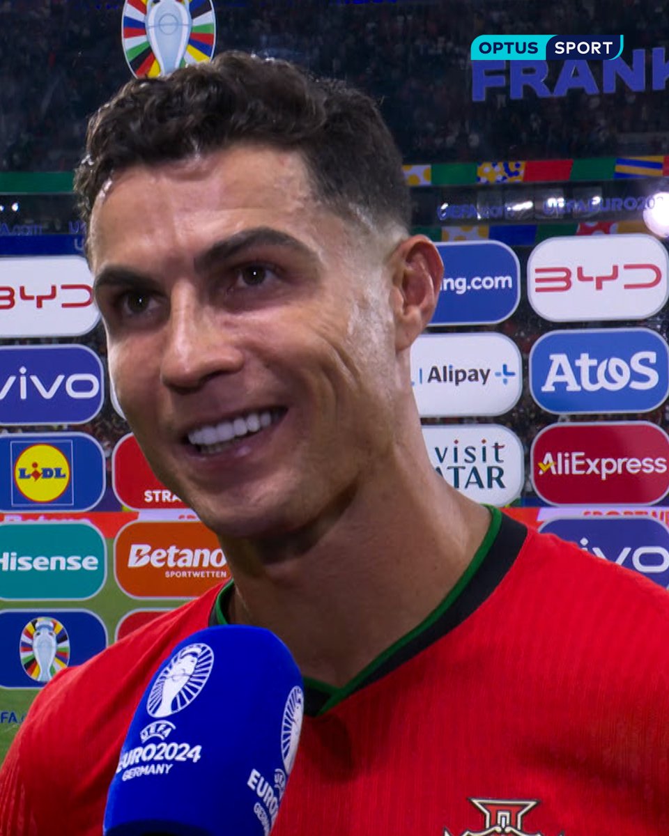 Sadness and joy. Two words sum up football perfectly for Cristiano Ronaldo 💔 ❤️ #EURO2024