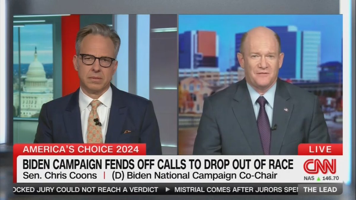 BREAKING: Senator Chris Coons just slammed the media for refusing to cover Donald Trump’s repeated extended senile moments at rallies and other functions. Retweet so all Americans know Democrats are not going to let a senile Donald Trump back in power.