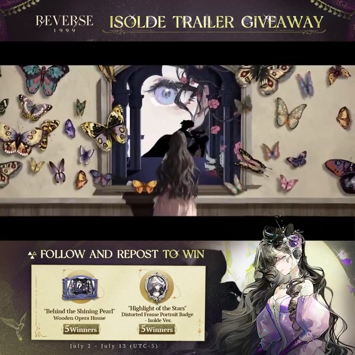 Isolde Trailer - "Behind the Shining Pearl" | Reverse: 1999 "All of these interpretations are 'me,' doctor." [Giveaway] How to join: 1.Follow Reverse: 1999 | Version 3.5 Available Now 2.RT trailer before July 13 HD: Download: #Reverse1999Ver1ꓸ7 #Isolde