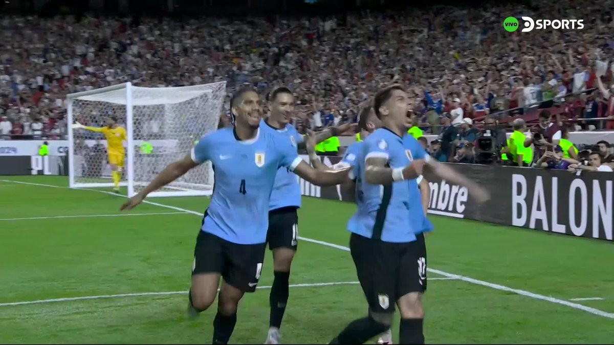 ¡GOOOOL DE URUGUAY! 🤯🇺🇾 ➡️ Tras un atajadón de Matt Turner, capturó el rebote Mathías Olivera y concretó el 1-0 para La Celeste sobre Estados Unidos en la CONMEBOL #CopaAméricaEnDSPORTS.