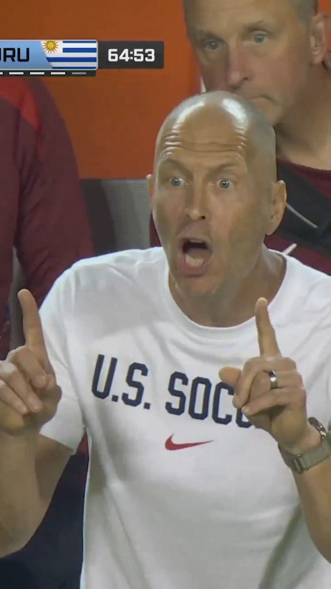 USMNT fans and Gregg Berhalter appeared to realize Bolivia had leveled the score vs Panama and only seconds later Uruguay took the lead 💔